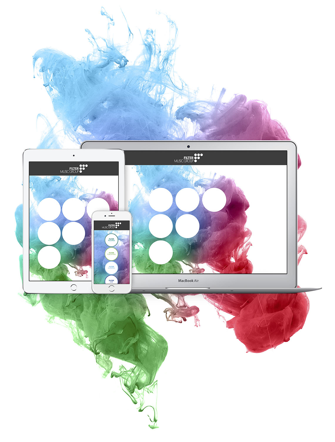 Webdesign Filter Music Group